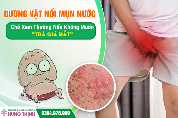 Dương Vật Nổi Mụn Nước – Chớ Xem Thường Nếu Không Muốn 