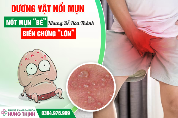 Dương Vật Nổi Mụn: Nốt Mụn “Bé” Nhưng Dễ Hóa Thành Biến Chứng “Lớn”                                                     