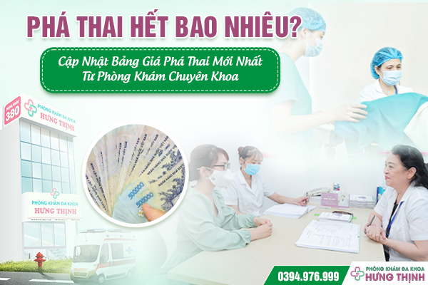 Chi Phí Đình Chỉ Thai Bao Nhiêu? Cập Nhật Bảng Giá Phá Thai Mới Nhất Từ Phòng Khám Chuyên Khoa