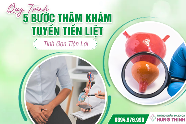Quy Trình 5 Bước Thăm Khám Tuyến Tiền Liệt Tinh Gọn, Tiện Lợi