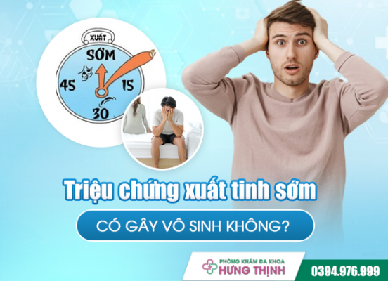 Xuất tinh sớm có gây vô sinh không?