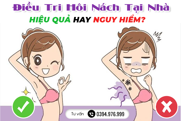 Điều Trị Hôi Nách Tại Nhà: Hiệu Quả Hay Nguy Hiểm?